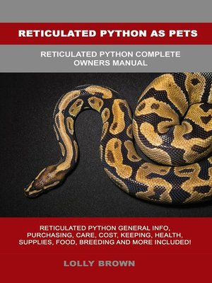 cover image of Reticulated Python as Pets